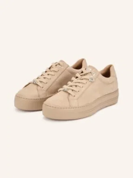 Paul Green Sneakersy Z Kamieniami Ozdobnymi beige beżowe