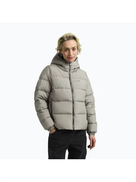 Geacă cu puf pentru femei Jack Wolfskin Frozen Palace pale sand