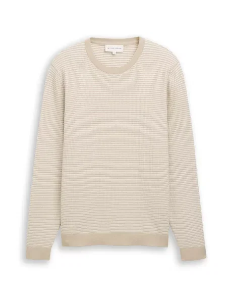 TOM TAILOR Pulover bej alb
