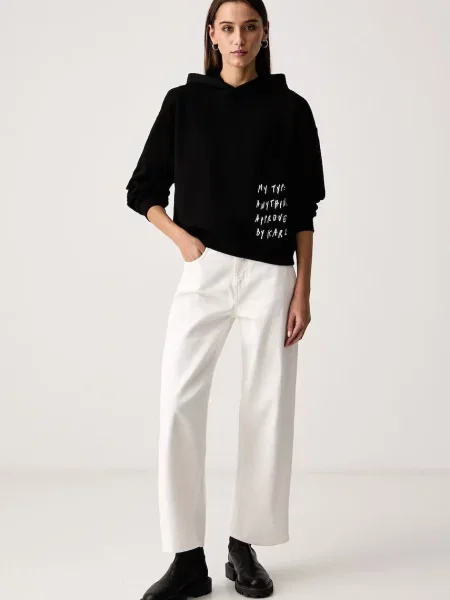 Karl Lagerfeld Jeans mikina dámska x Pietro Terzini čierna