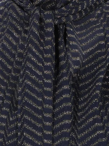 Gulerat rochie mini Missoni fără mâneci albastru