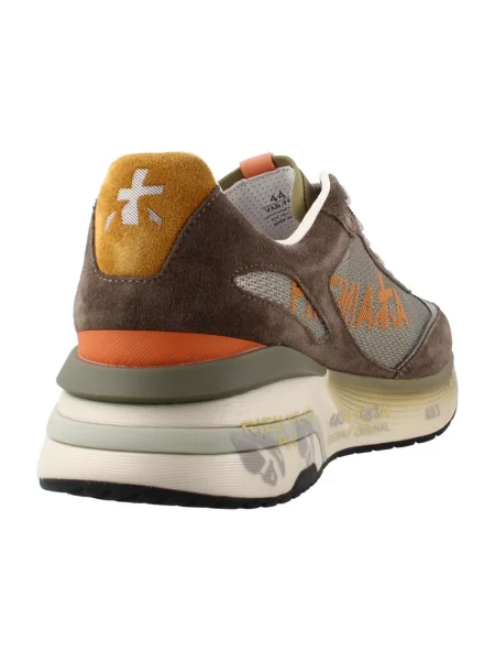 Pantofi Premiata din piele verde