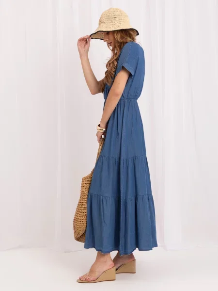 Rochie maxi Italy Moda albastru