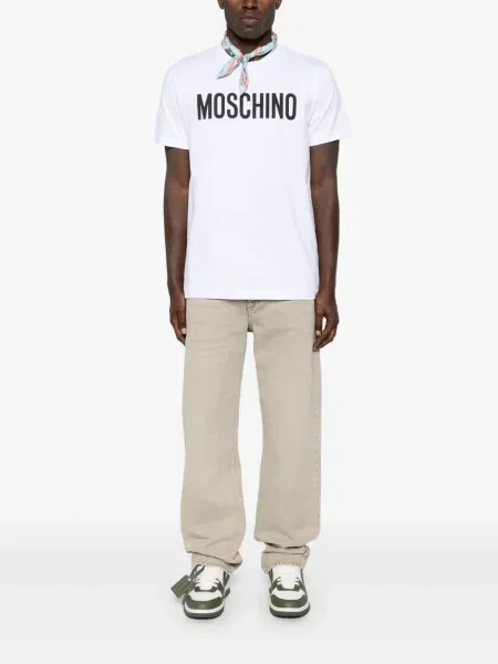Tricou Moschino cu imagine alb