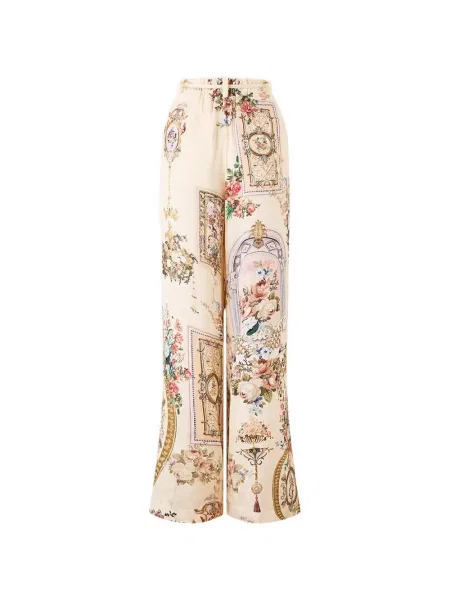 Pantaloni Camilla cu model floral cu imagine