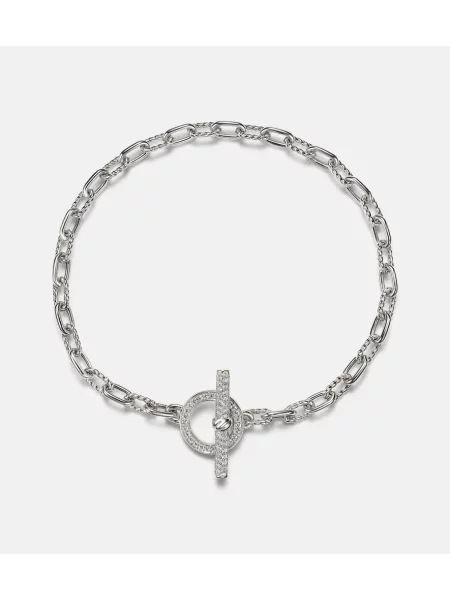 Brăţară David Yurman argintiu