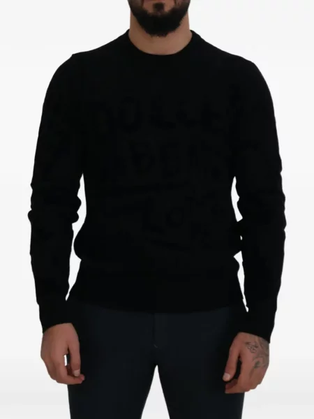 Pulover Dolce & Gabbana cu imagine negru