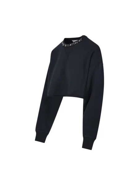 Kołnierzykowy bluza Golden Goose o krotszym kroju czarna