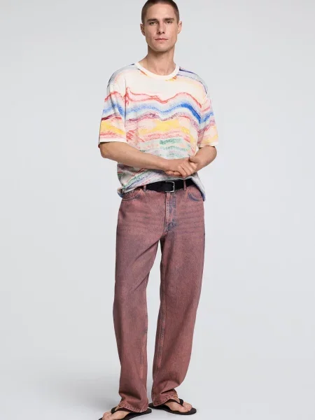 Desigual Tricou crem / deschis / galben albastru