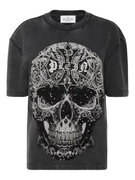 Tricou Philipp Plein cu imagine negru