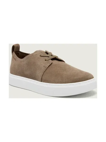 Calvin Klein Sneakers HYBRID CLEAN CUP pantofi derby | piele întoarsă bej