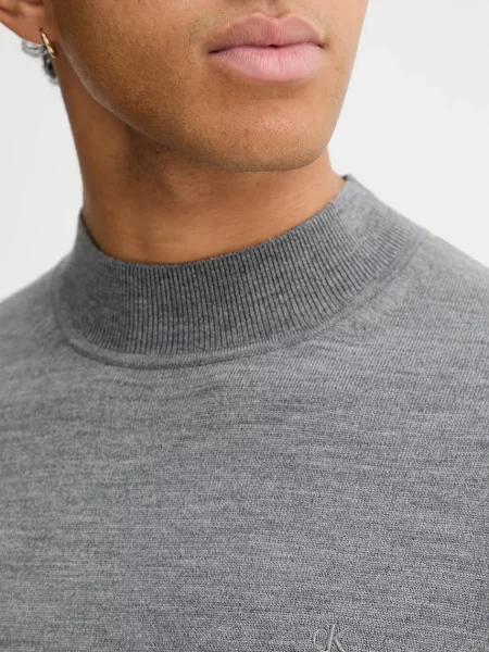 Calvin Klein gyapjú pulóver szürke