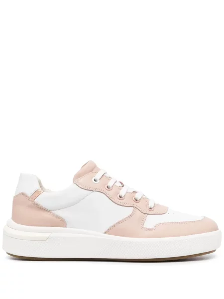 Sneakerși Geox din piele roz