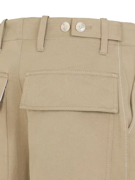Pantaloni Marni cu broderie roz