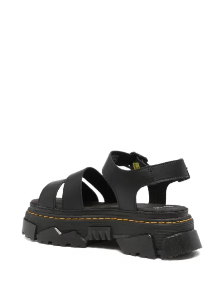 Sandale Dr. Martens cu platformă cu cataramă negru
