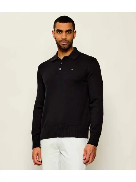 Tommy Jeans Pulover Essential negru