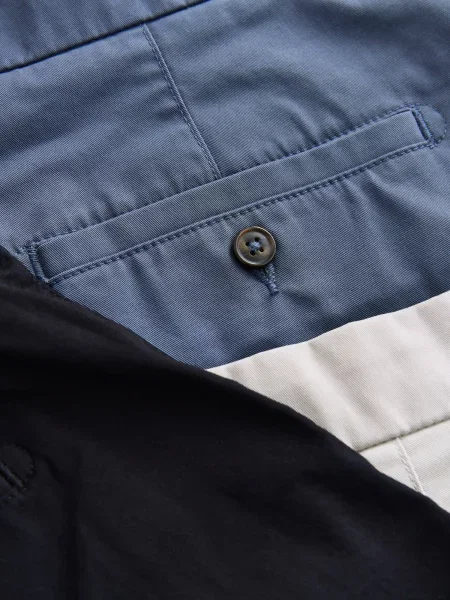Next Chino nohavice zafírová / brokátová / čierna / prírodná biela