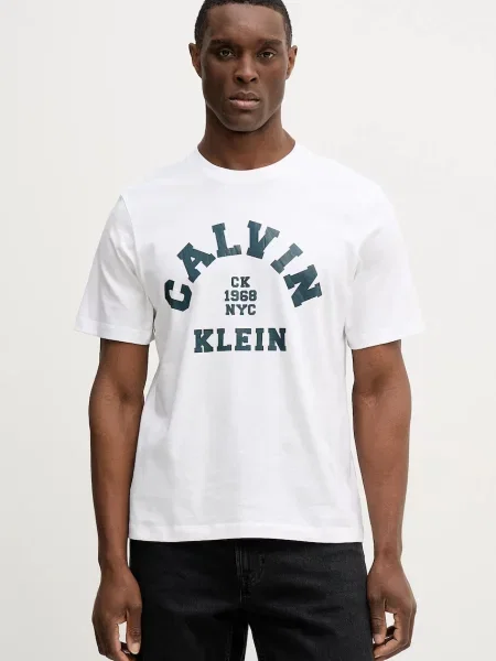 Calvin Klein Jeans Tricou | Slim Fit alb