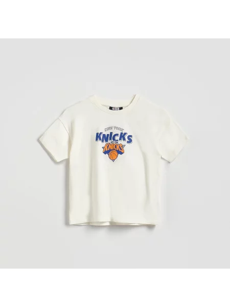 Reserved New York Knicks NBA póló krémszínű