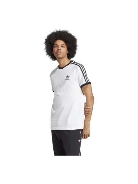 Koszulka sportowa Adidas w paski biała