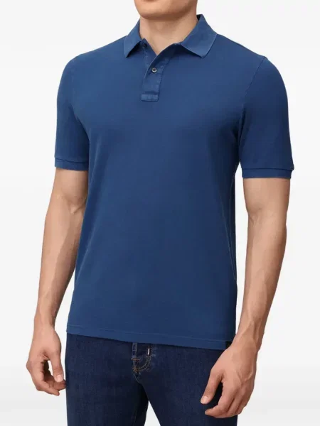 Scurt tricou polo Gran Sasso albastru