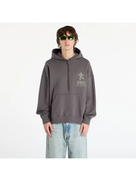 Φούτερ Carhartt WIP Hooded Distance Sweat Graphite Stone Dyed XS