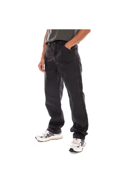 Levi's jeansy straight LOOSE STRT CARPENTER x WORKWEAR czarne