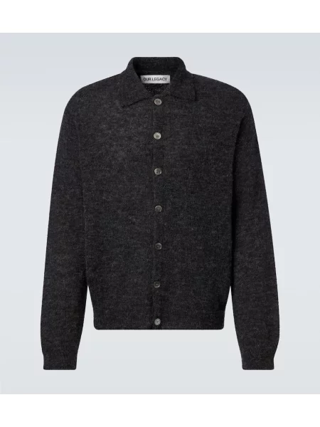 Cardigan Our Legacy din lână alpaca gri