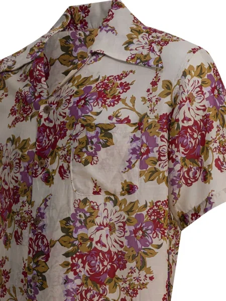 Cămașă Kapital cu model floral cu imagine roșu