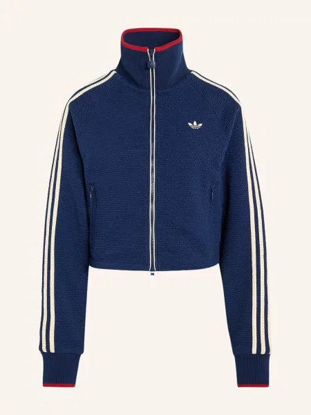 Adidas Originals Bunda Na Trénink Firebird Z Džerzeje tmavě modrá / režná červená