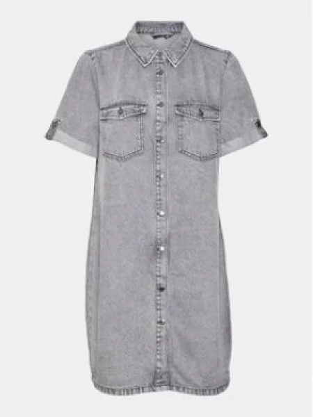 Vero Moda Džínové šaty Jennie šedá