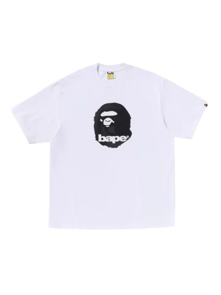 Tricou A Bathing Ape® cu imagine alb