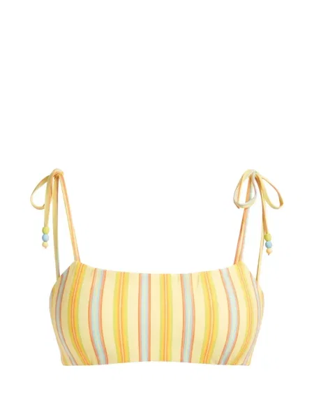 Top Seafolly w paski żółty