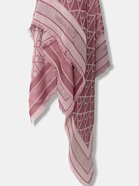 Calvin Klein Szal pink różowa
