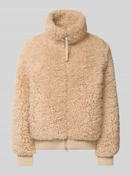 Kurtka teddy o kroju regular fit ze stójką Marc O'polo Denim beżowa