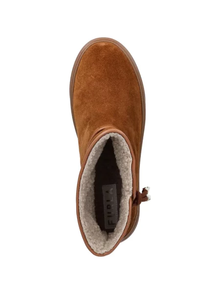 Botine Furla cu platformă maro