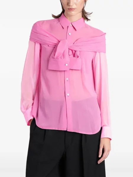 Lung cămașă Comme Des Garçons roz