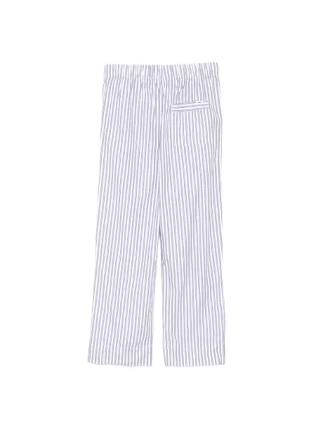 Pantaloni Tekla din poplin alb