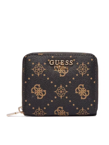 Guess Портфейл Allegra Logo Slg кафяв