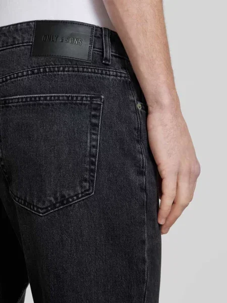 Jeansy z poszerzaną nogawką i 5 model ‘EDGE’ Only & Sons czarne