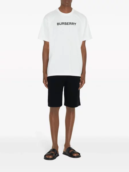 Koszulka Burberry z nadrukiem biała