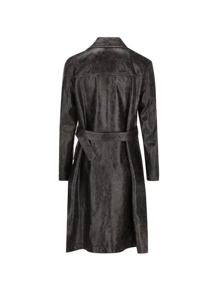 Trenci Fendi din piele maro