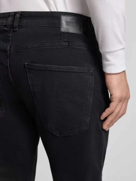 Jeansy o prostym kroju w fasonie 5 kieszeni Drykorn czarne