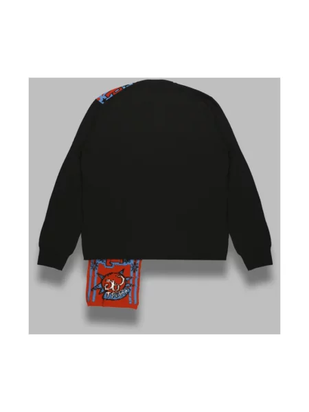 Dzianinowy sweter Comme Des Garcons Shirt czarny