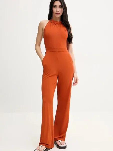 Plážový overal Max Mara Beachwear oranžová