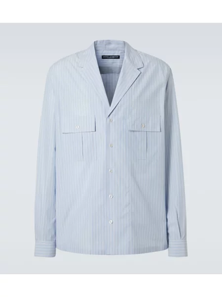 Srajca Dolce&gabbana s črtami modra