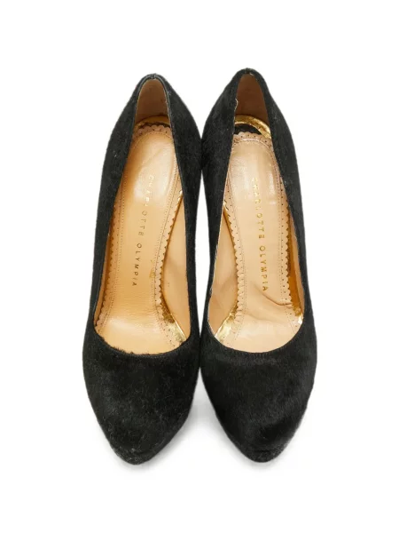 Pantofi cu toc Charlotte Olympia cu platformă negru