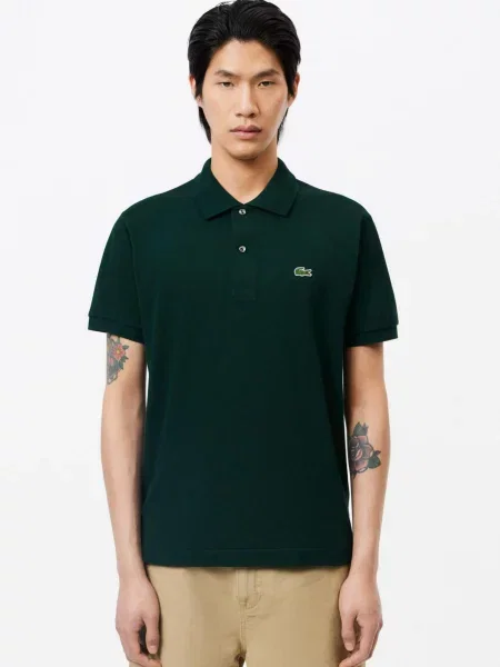 Поло Lacoste зеленое