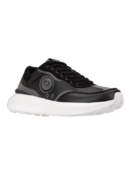 Sneakersy Iceberg skórzane czarne