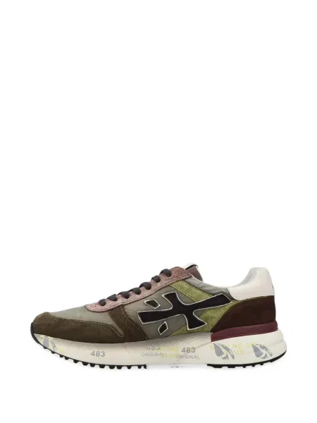Sneakerși Premiata din piele de căprioară verde